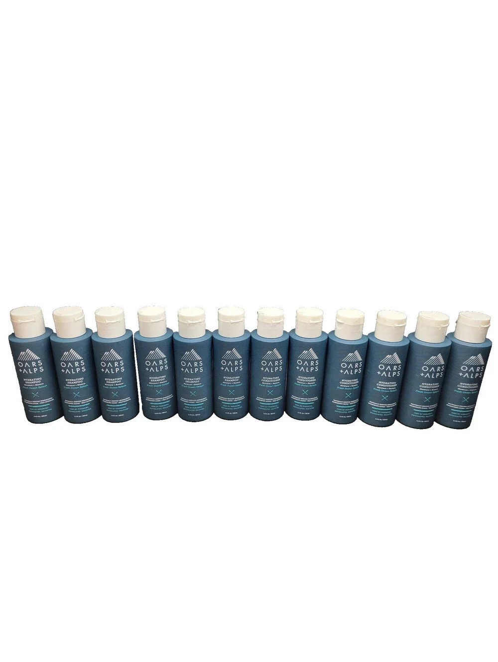 OARS + ALPS 12pc Set - Hydrating Shampoo & Conditioner Travel Size 3.4 oz each